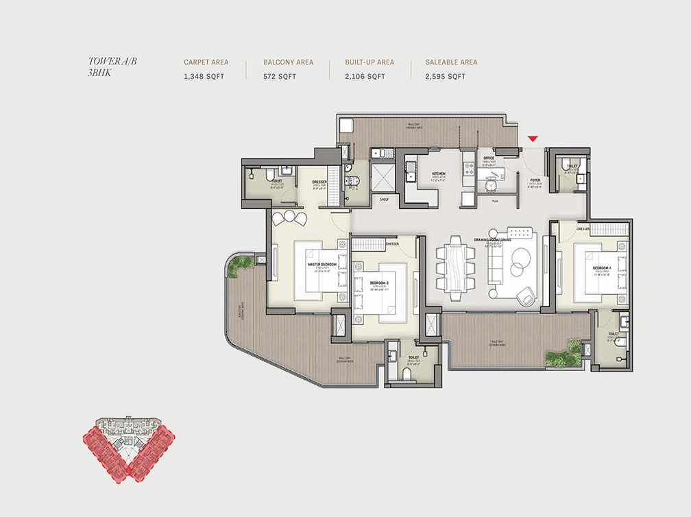 3bhk-servent-floor-plan